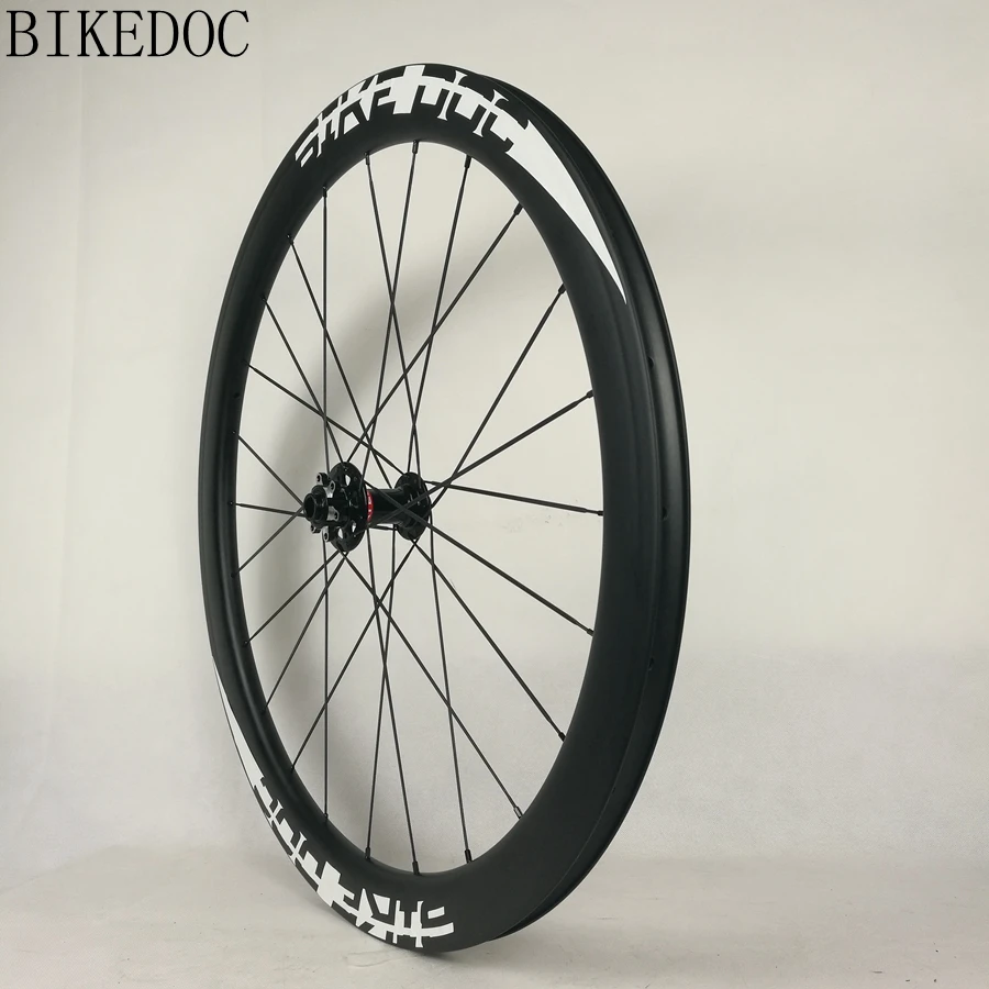 Колеса для шоссейного велосипеда BIKEDOC карбоновый диск 50 мм | Спорт и развлечения