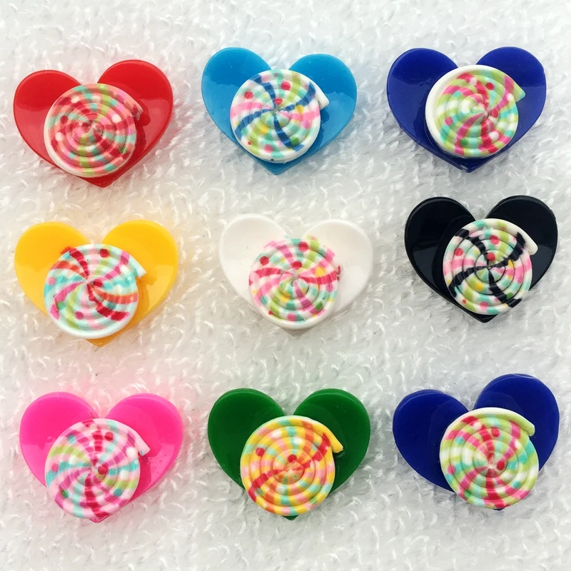 

Resin 15pcs 17*21mm Heart Flatback Wedding Decoration-S62A