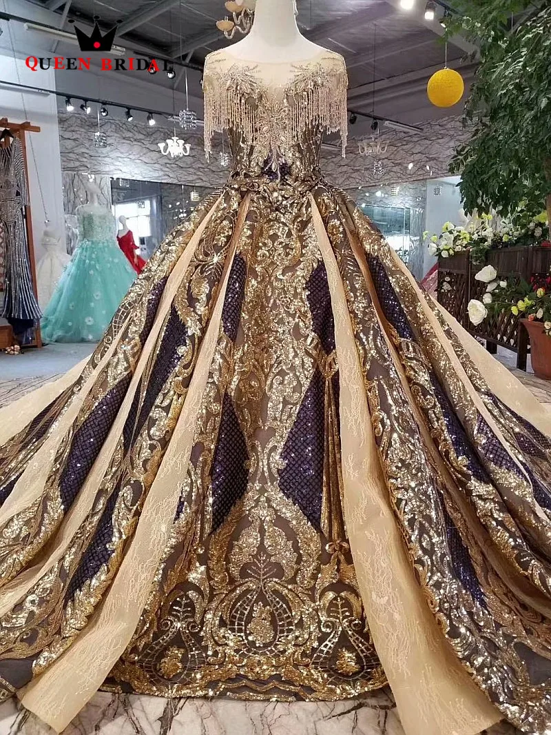 Халат De Soiree 2019 линия Кепки рукава кристалл бисерное кружево блестки банкет