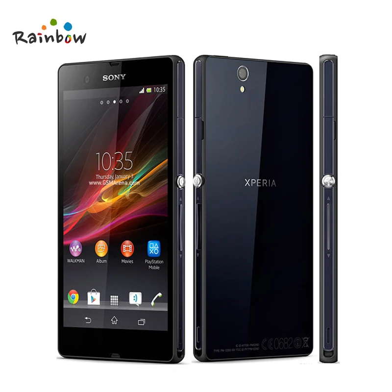 Мобильный телефон sony Xperia Z L36h C6603 c6602, четырехъядерный сенсорный экран 5,0 дюйма, 2 Гб ram, 16 ГБ rom