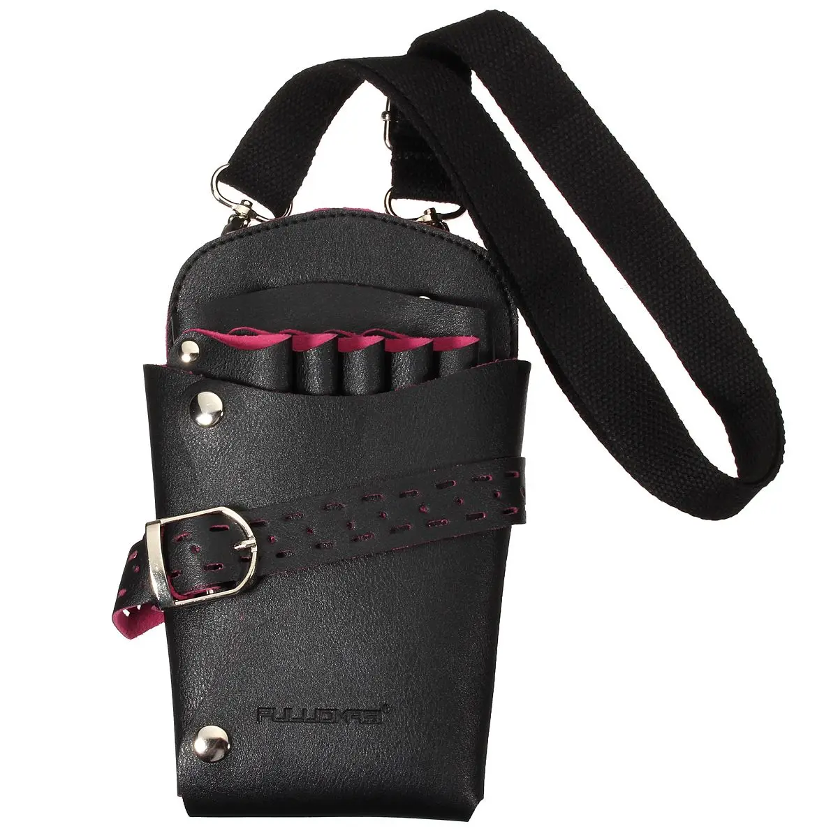 Женская сумка для волос с заклепками парикмахерских ножниц кобура