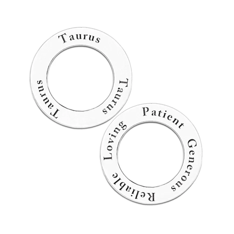 100 шт./партия кольцо талисман|affirmation ring|stamped charmscircle symbols |