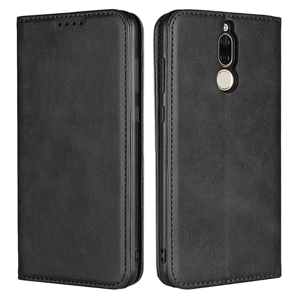 Чехол Etui для huawei mate 10 Lite, чехол, кожаный чехол, для huawei mate 10 Lite, роскошный телячий зернистый Магнитный Флип-кошелек, Fundas, сумка