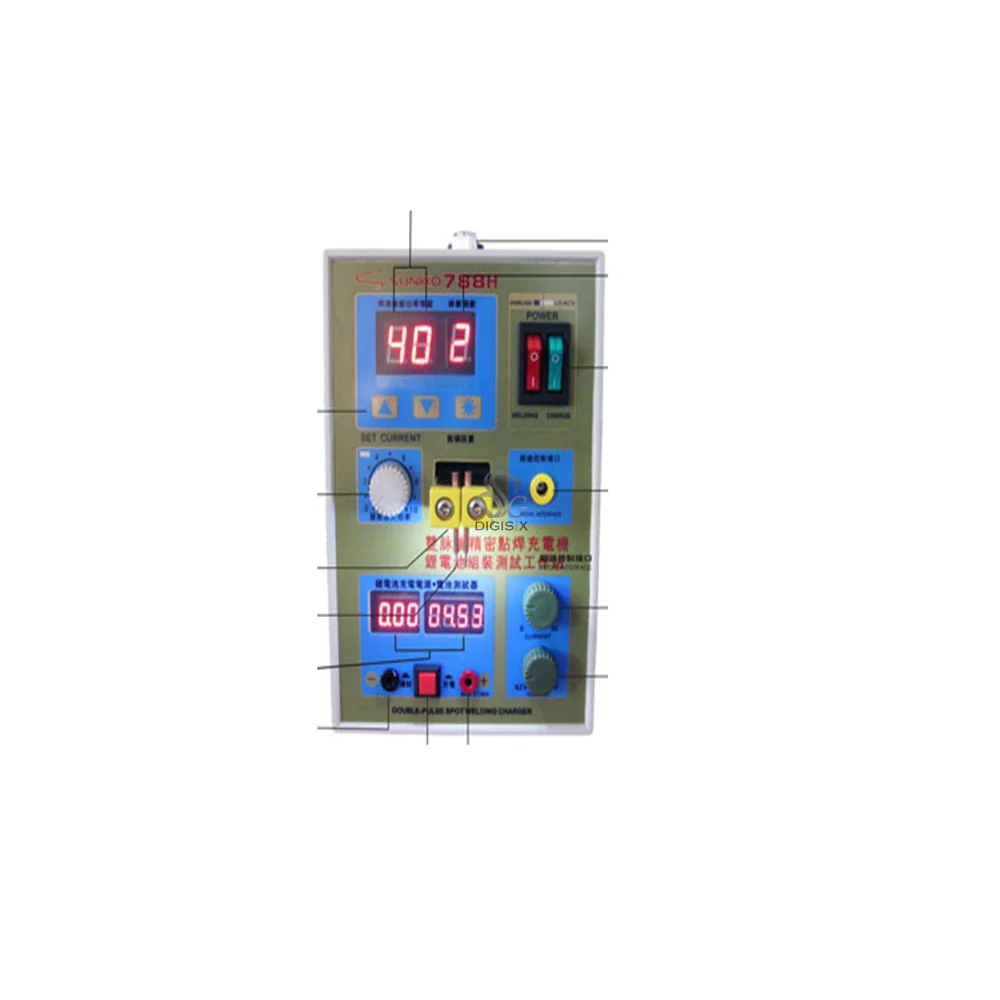 220В/110В новое обновление светодиодное освещение 788H двойной Пульс точность 18650