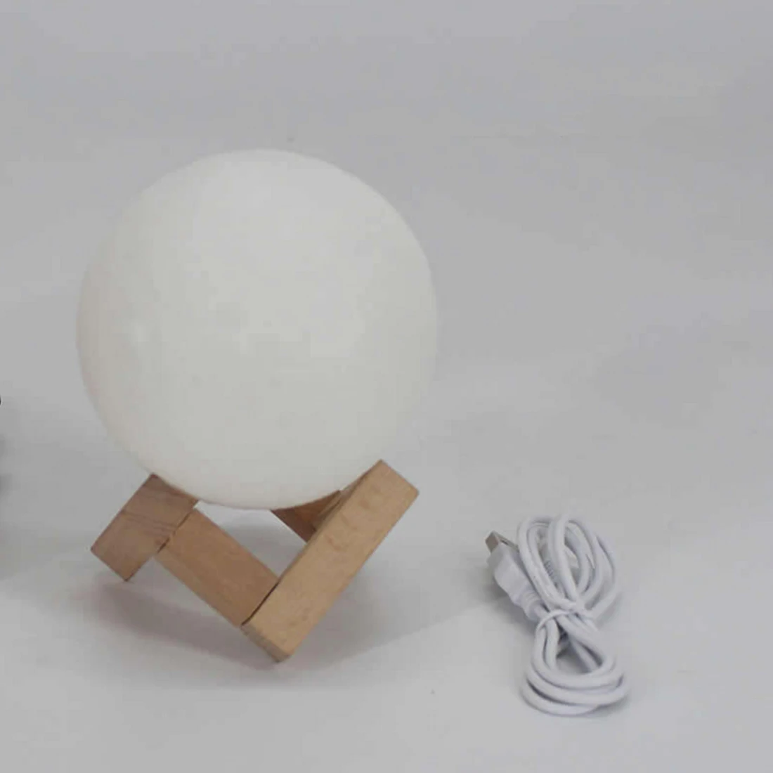 Оригинальная 3D печать Луна Новинка лусветильник свет зарядка по USB Ночная лампа