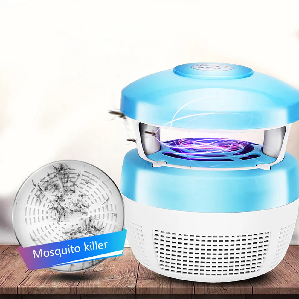 New 2018 High Quality Mosquito Killer Light 5W USB Smart Optically Controlled Insect Killing Lamp Lighting Drop Shipping | Лампы и