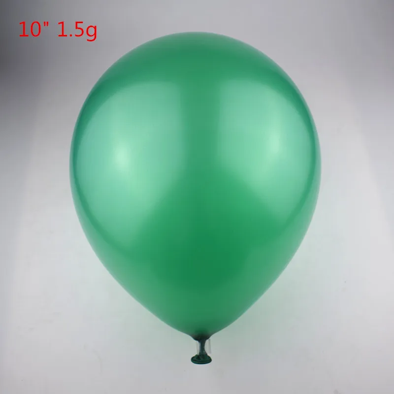 Deep Green Ldtexmy 100 шт. 10 дюймов 1,5 г Латекс Pearl воздушные шары гелий уплотненный воздушный шар одежда для свадьбы, дня рождения воздушные шары для украшения Balony игрушка - Цвет: Deep Green