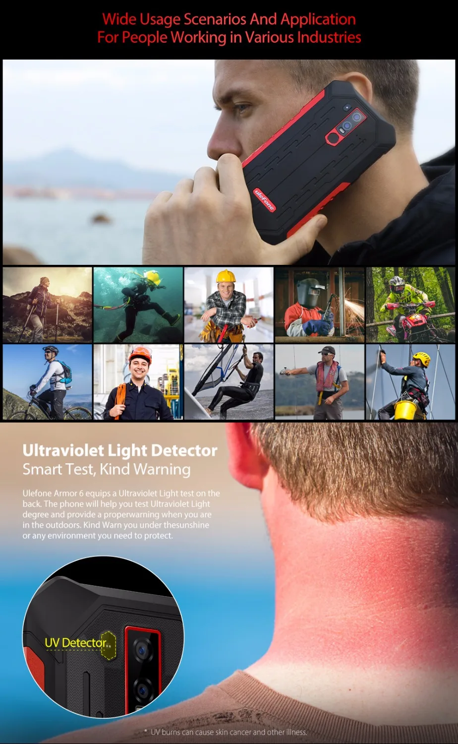 Ulefone Power 6 IP69K Водонепроницаемый мобильный телефон Android 8 1 2 &quotFHD + безрамочный экран