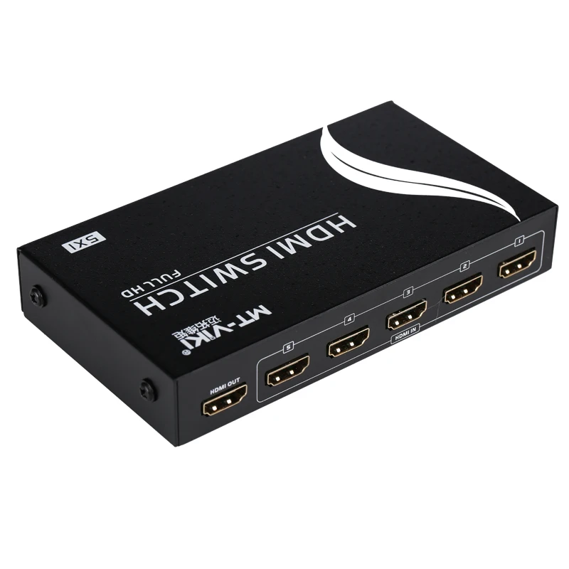 5 портов HDMI 1.4b переключатель в 1 с автоматическим ИК-пультом дистанционного