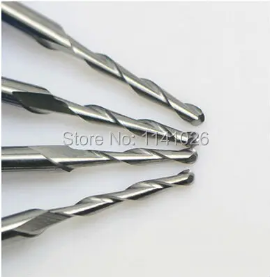 10 шт. спиральные концевые фрезы с двумя канавками 3 175 мм | Инструменты