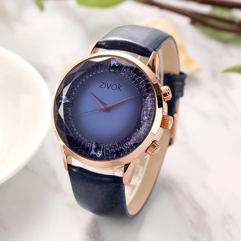 ZIVOK спортивные наручные часы для женщин reloj mujer лучший бренд роскошные женские часы-браслет женские часы с большим циферблатом кожаным