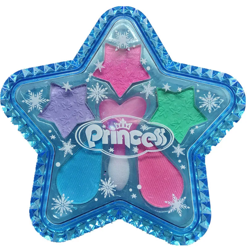 Творческие Звезды Сердце Дети Красочные тени для глаз Румяна Косметика девочек