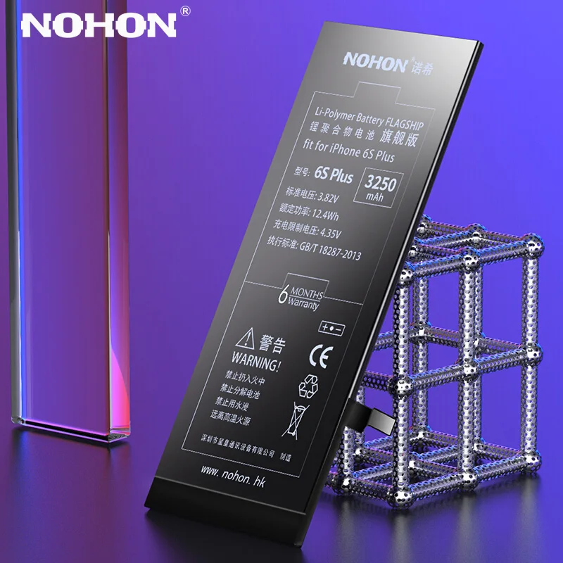 Оригинальный аккумулятор NOHON для iPhone 6S Plus 6splus литий-ионные сменные батареи 3250 мАч