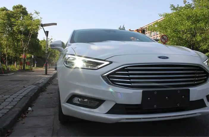 Бампер лампа для Mondeo 2013 год головной светильник fusion головной светильник DRL hi lo объектив Bi-Xenon HID fusion