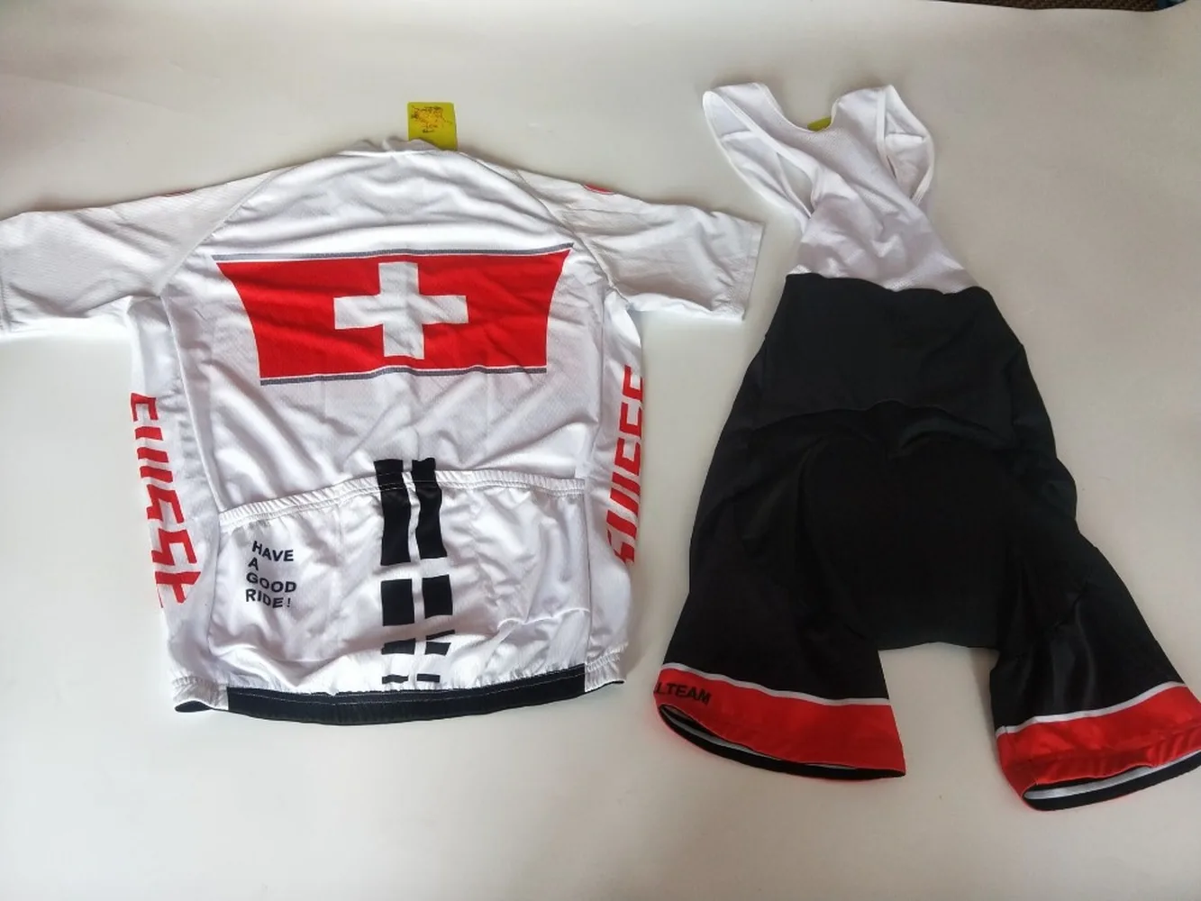 2018 Swiss professional cycling Jersey summer men's short-sleeved bicycle jersey set fast drying 9D breathable gel pad | Спорт и