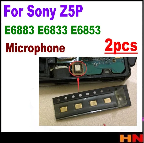 2 шт. микрофон Запчасти для авто Sony Z5P E6883 E6833 E6853|parts microphone|replacement partsparts for |