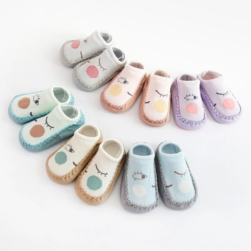 Весенние хлопковые носки с рисунком глаз для маленьких мальчиков и девочек