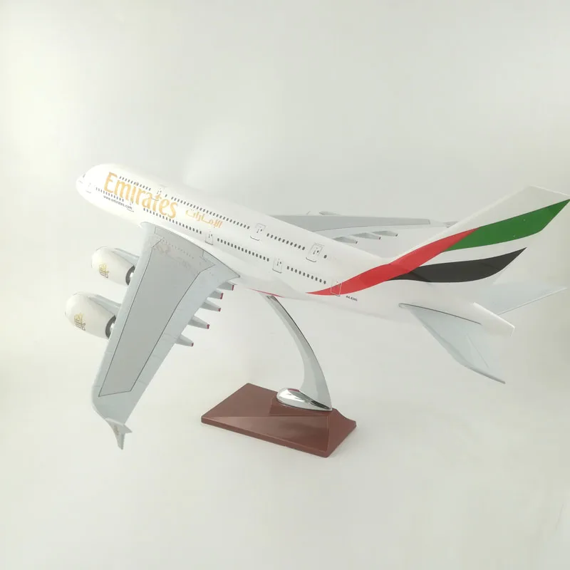 

Модель самолета EMIRATES A380, летательный аппарат для детей, 45-47 см, подарок на день рождения, орнамент