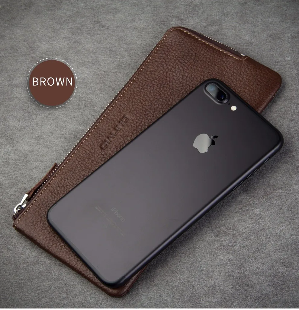 QIALINO кошелек чехол для iphone 7 и iphone 7 plus ручной работы из натуральной кожи чехол для iphone 6s слоты для карт 4,7/5,5 дюймов