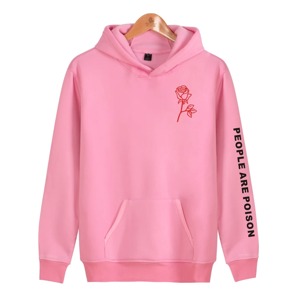 People Are Poison Rose Print Hoodie Sweatshirt - Tumblr Inspired Pastel Grunge Aesthetic Pale Hoodies Jacket Clothing image 5