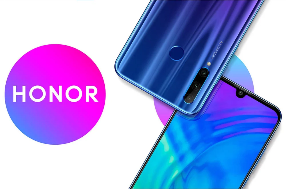 Глобальная Версия Honor 20 lite 20i мобильный телефон 6,21 дюймов Kirin 710 Восьмиядерный Android 9,0 смартфон отпечатков пальцев