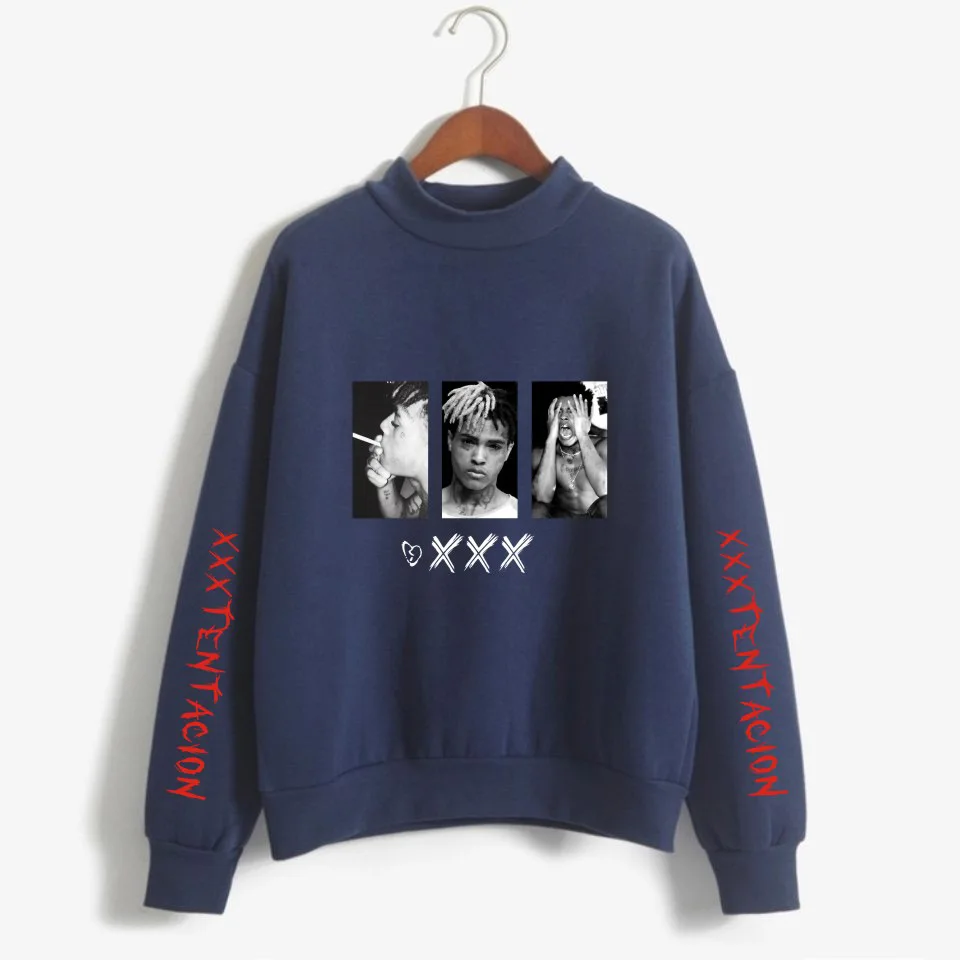 

Revenge XXXTentacion Sweatshirt Women Oversize Winter Fleece Turtleneck Sweatshirt Pullover Plus Size 6XL Pink Streetwear Nice