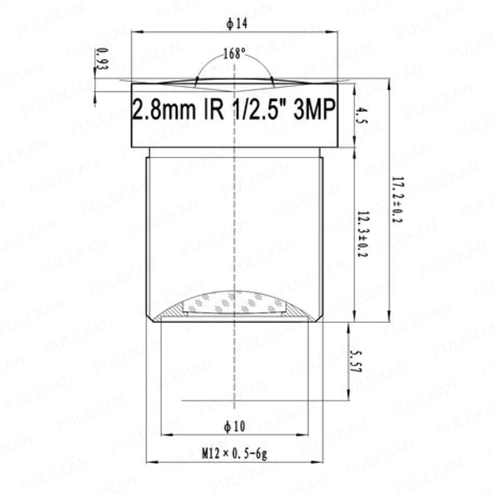 

3Megapixel 2.8mm Fixed 1/2.5 inch 140 Degree Wide Angle CCTV Lens For HD 1080P IP Camera AHD CCTV Camera Free Shipping