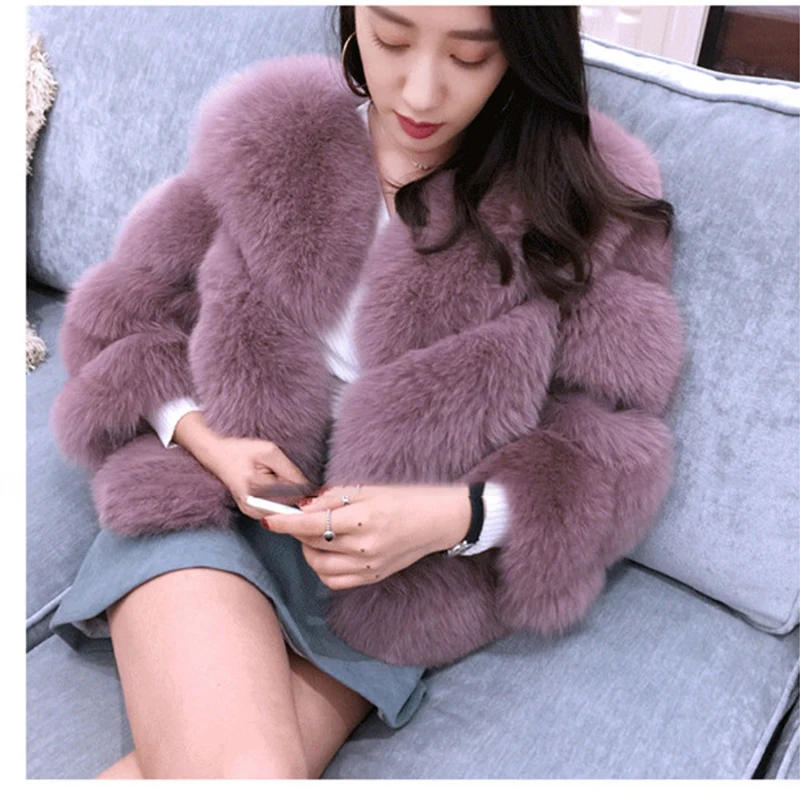 TOPFUR Women Slim Short Fur Coat Fashion 2021 New Winter Natural Fox Fur Jacket Luxury Customize Real Fox Fur Jackets enlarge