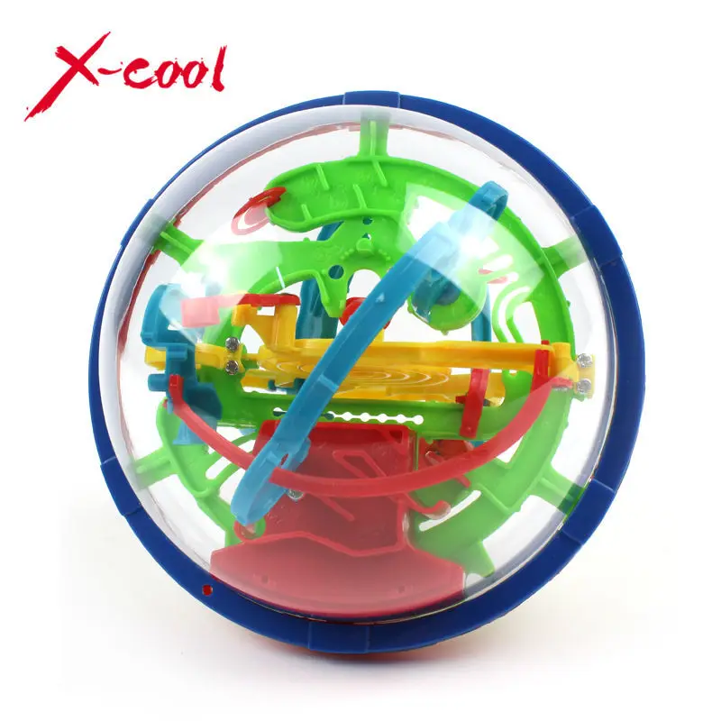 Free shipping XC929A 2015 New Magic Puzzle Ball Educational Magic Intellect Ball Puzzle Game Magnetic Balls for Kids-100 Steps