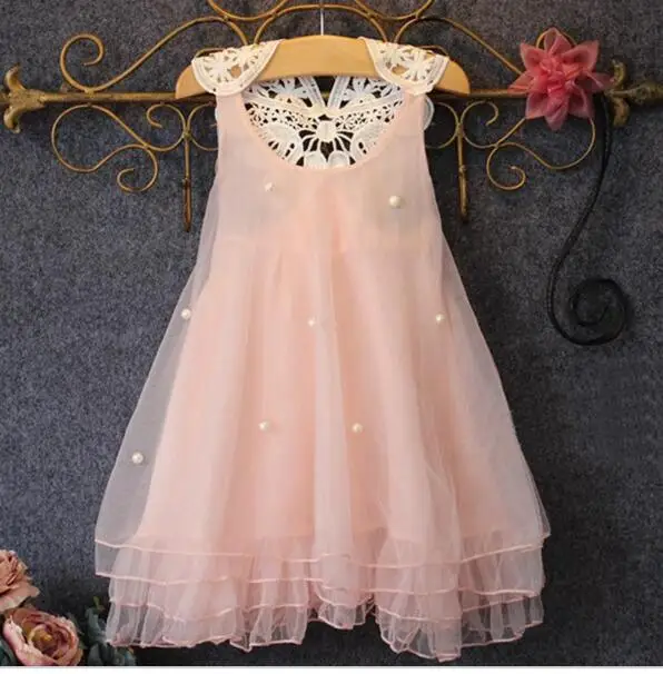 UNIKIDS одежда для маленьких девочек летние кружевные Детские платья принцессы с