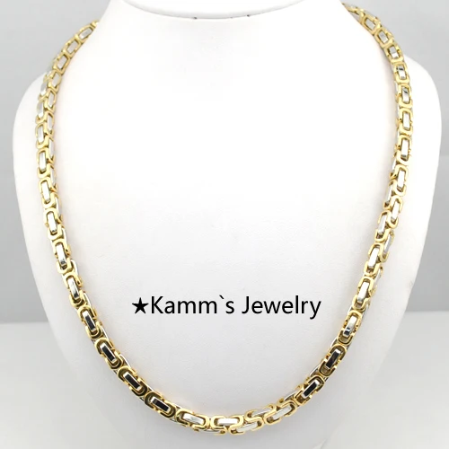 Акция на потерю денег! Модное мужское ожерелье шириной 4 5 мм византийская цепочка