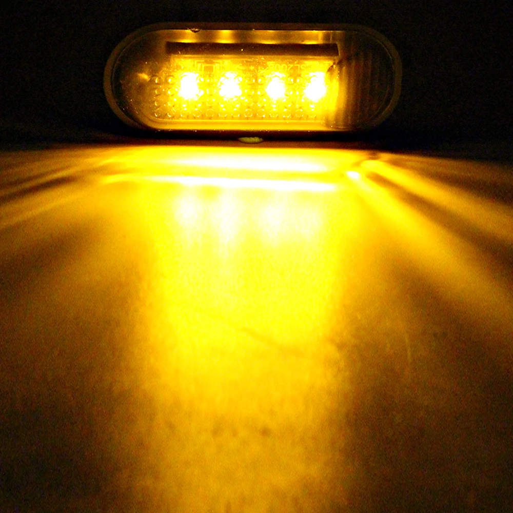 KEYECU 10 шт. для 2000 2009 Honda Accord Civic S2000 4Led Плоские Боковые габаритные огни замена лампы