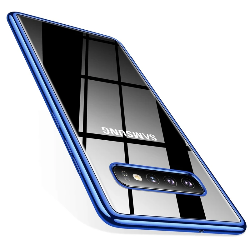 Мягкий чехол из ТПУ для samsung Galaxy S10 S10e S10+ S10 Plus 10e, высококачественный силиконовый чехол, прозрачный модный тонкий чехол из ТПУ