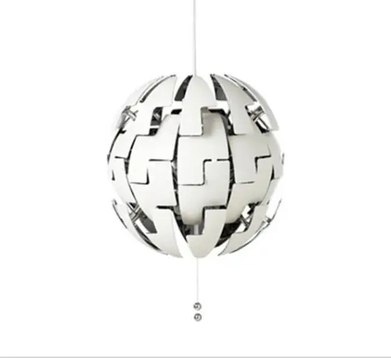 Креативный Арт Деко нордический трансформирующий светодиодный D35/D50cm античный латунный серебристый внутри снаружи круглый, белый, акриловый подвесной светильник - Цвет корпуса: silver inside