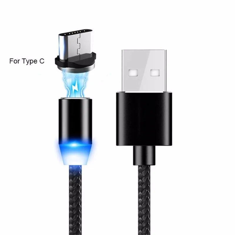 For Type-C 3 в 1 Магнитный Micro USB/type C/IOS кабель для быстрой зарядки и синхронизации данных для samsung huawei Xiaomi iPhone Xs Xr X 8 7 6 - Тип штекера: For Type-C