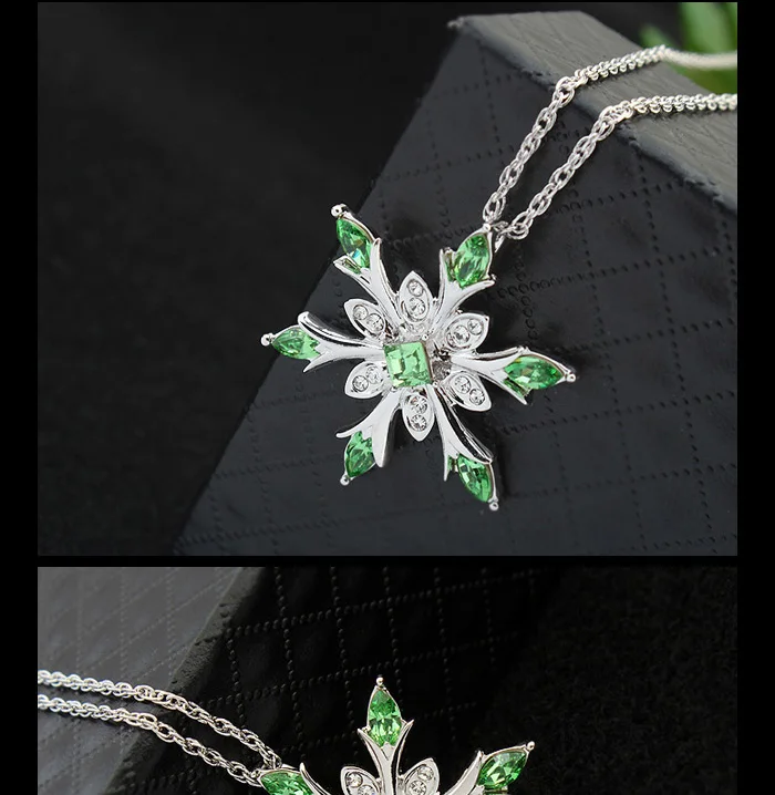 Новая подвеска из снежинки ожерелья Кристаллы от Swarovski Collier Femme ювелирные изделия для женщин цепочка без никеля Bijoux подарки