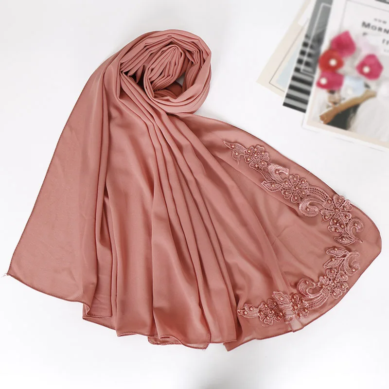 NEW women bubble chiffon solid color muslim head scarf shawls and wraps pashmina bandana female foulard soft hijab stores
