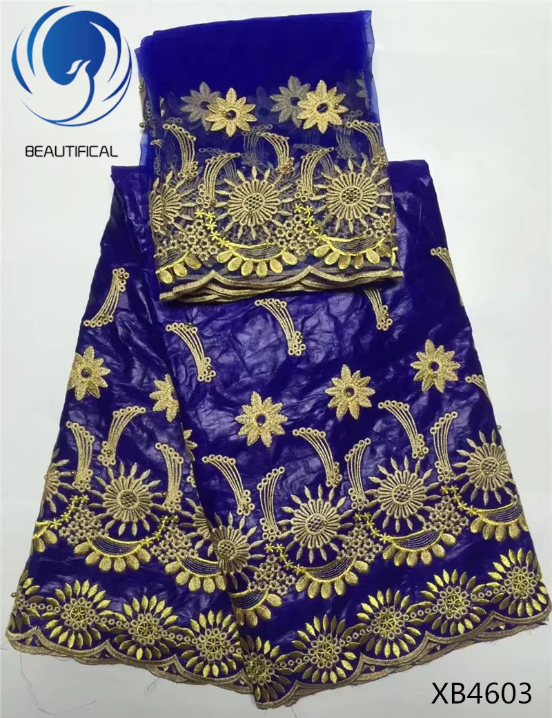 Beautifical золото Африки Базен Riche Getzner ткань 2017 вышитые бисером кружевной ткани и 2