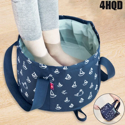 

Flodable Camping Bucket With Hanging Outdoor Waterproof Folding Bag Portable Washbasin Hiking Travel Fishing Bin Free Shipping