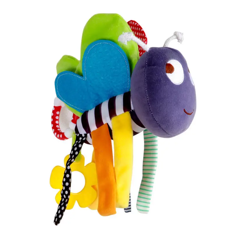 Мягкие куклы для новорожденных милая музыкальная пчелка погремушка малышей
