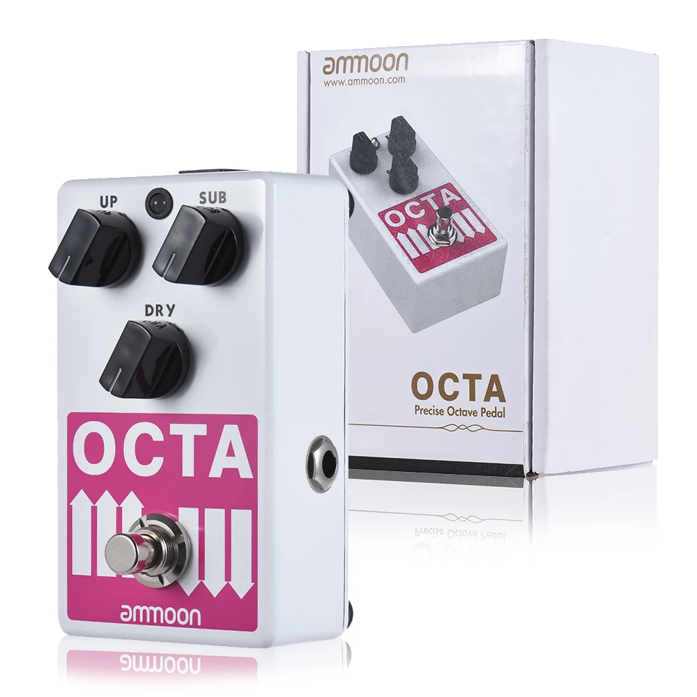 

Электрическая гитарная педаль OCTA, точный полифонический октавный генератор, педаль с эффектами, поддерживает SUB/ UP Octave & Dry сигнал