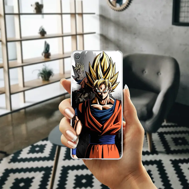 Cases for Sony Xperia E3 E5 T3 M2 M4 M5 XA XZ Z Z1 Z2 Z3 Z4 Z5 Compact Bags Dragon Ball Super Saiyan God Son Goku | Мобильные