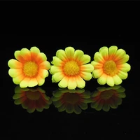 wholesale 100 pcs new sunflower white yellow daisy hair grips pins clips festival chic for wedding bridal prom party
