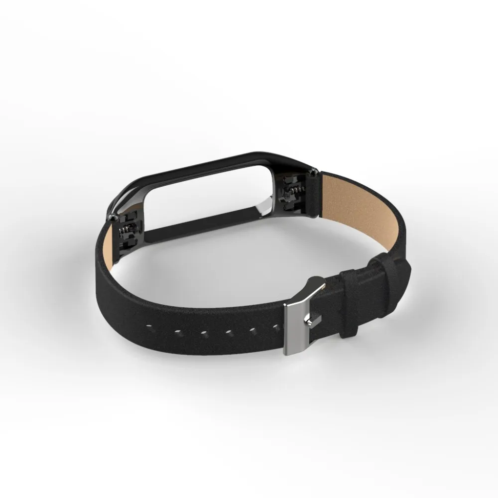 Металлический Стальной чехол mi Band 3 браслет ремешок кожаный Xiaomi mi 3 mi Band 3 ремешок для смарт-браслета mi band 3 сменный ремешок