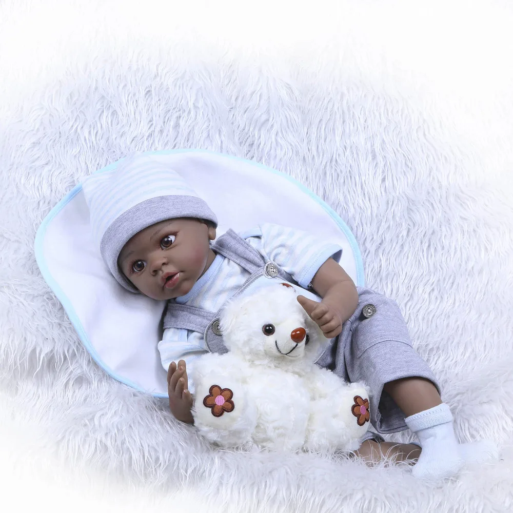 Nicery 20-22 дюймов в переменного тока 50-55 см Bebe Reborn Baby Doll индийский Стиль Мягкий