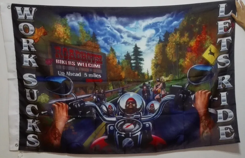 Флаг MC для мотоцикла клуба байкера работа отстой позволяет кататься лидер продаж