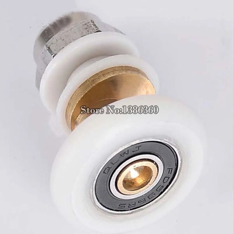 Бесплатная доставка 8 шт. роликовая дорожка для раздвижных дверей колесо душевой