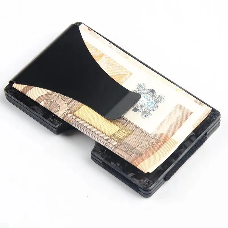 2020 Новый карбоновый металлический держатель для кредитных карт Rfid кошелек
