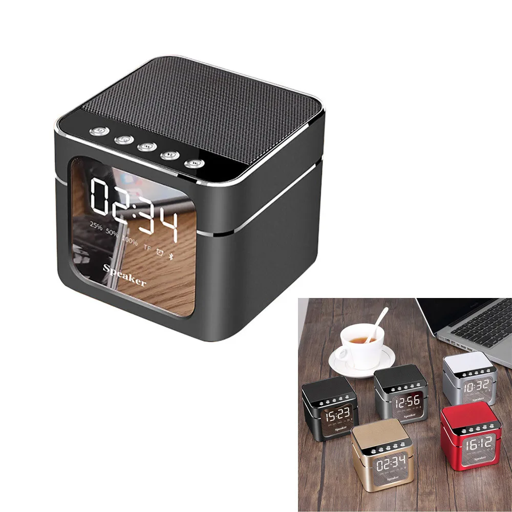 Q5 Мини Bluetooth беспроводной супер бас динамик TF карта аудио будильник 5