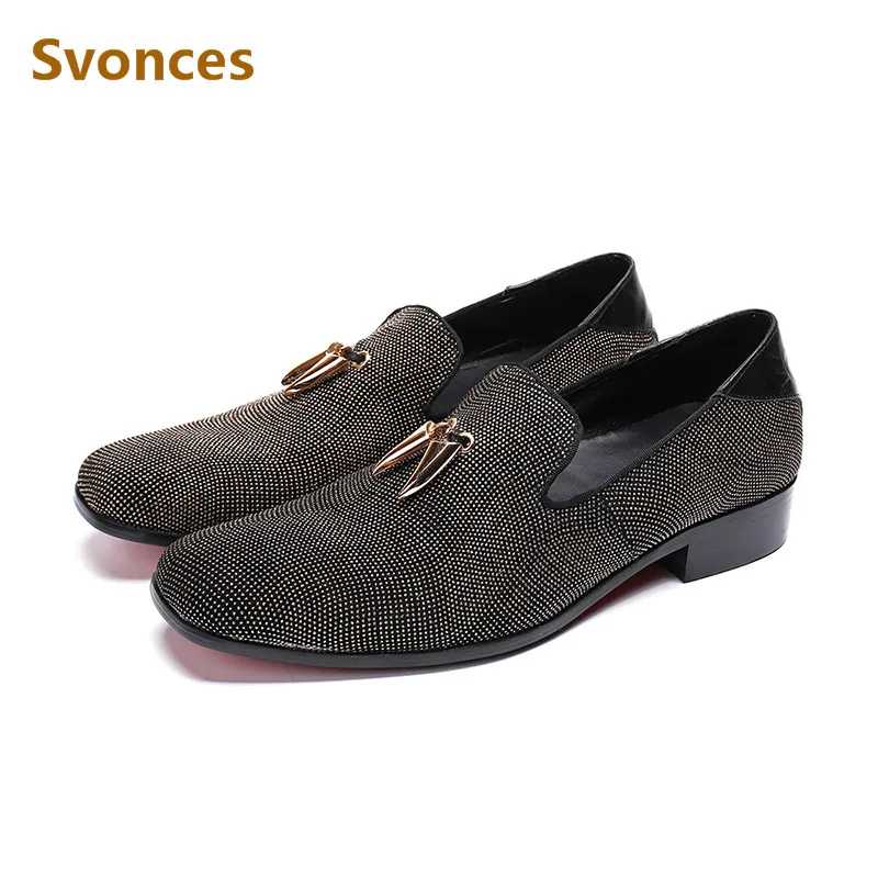 Mens Shoes Factory Customized Casual Crystal Slip On Loafers 2018 New Male Flats Metal Decoration Breathable Zapatillas Hombre | Обувь